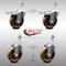 Service Caster 4 Inch SS High Temp Phenolic 12mm Stem Caster Total Lock Brake SCC, 2PK SCC-SSTSTTL20S414-PHSHT-M1215-2-S-2 - alternate 1